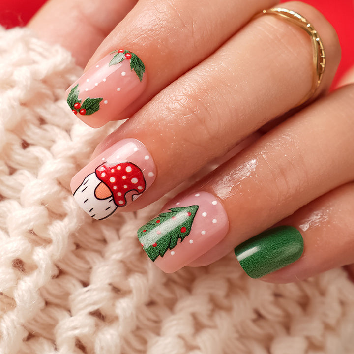 Classic Square-Shaped Press-On Nails
