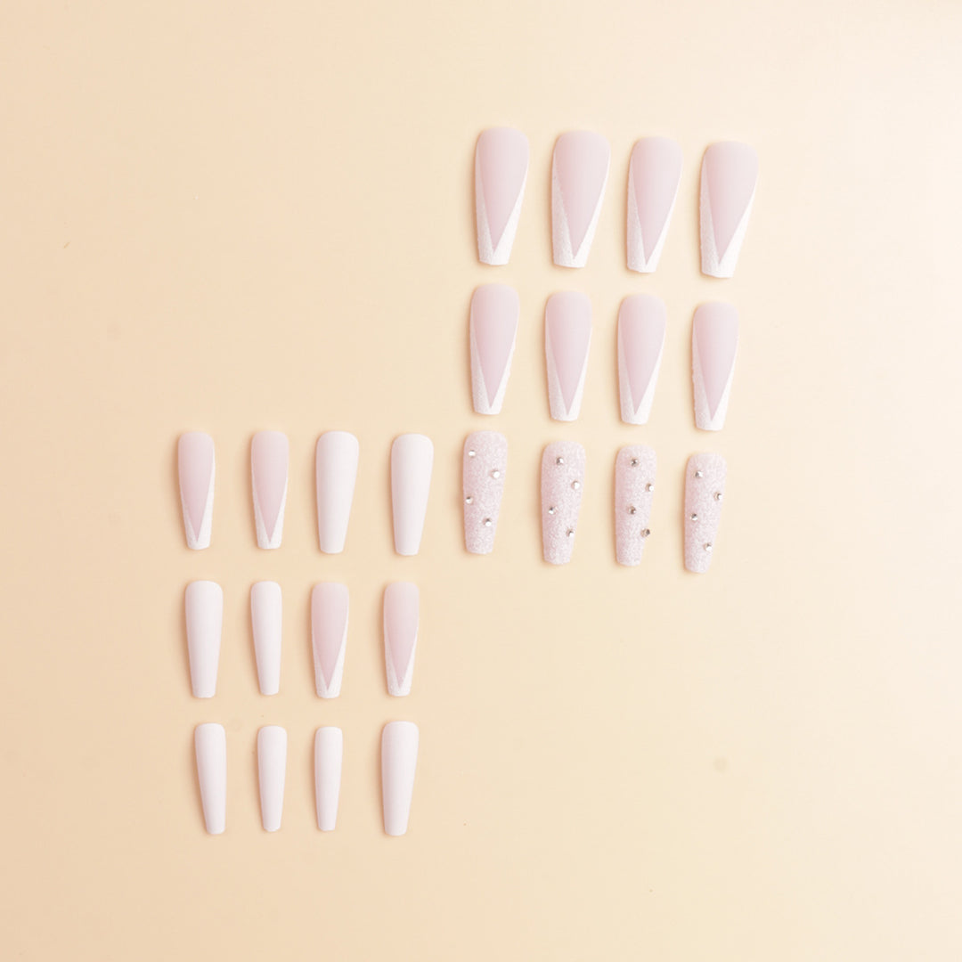 Premium Rhinestone-Embellished Stiletto Press-On Nails Stornfield