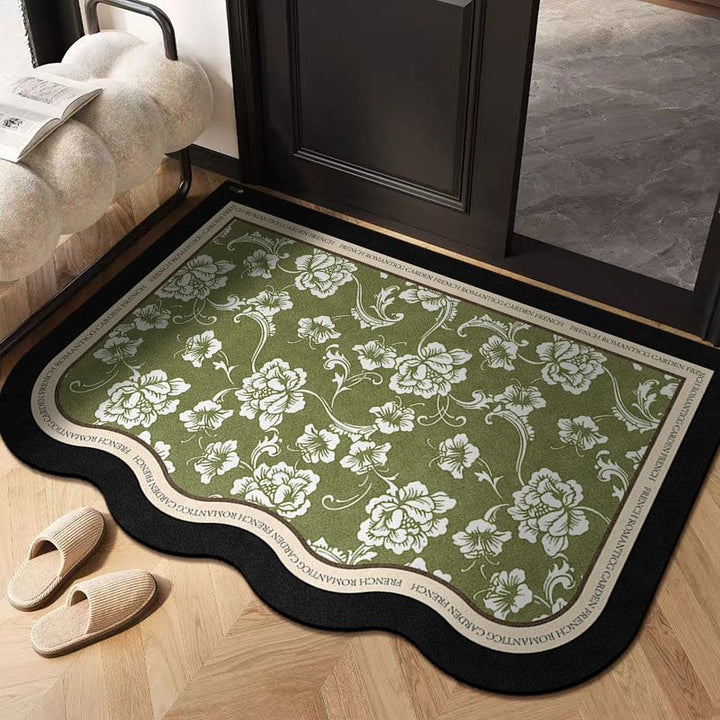 Floral Patterned Entrance Mat