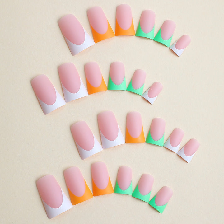 Artifical Nail Set with Creative Gradient Color Stornfield
