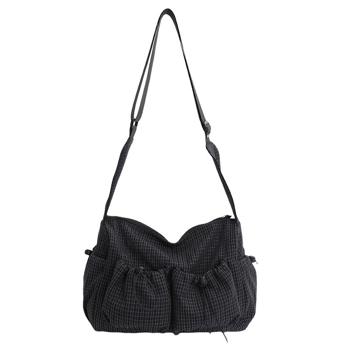 Casual Checked Shoulder Bag