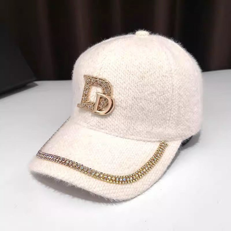 Women's Luxurious Embellished Wool Baseball Cap Stornfield