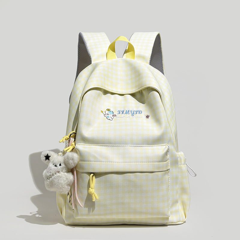Cute Gingham Patterned Backpack Stornfield
