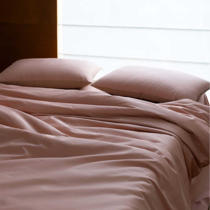 Luxury Reversible Cotton Sateen Duvet Cover Bedding Set