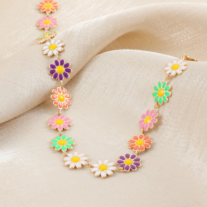 Floral Charm Statement Necklace Stornfield