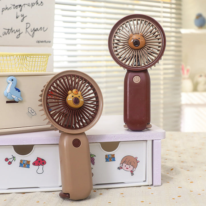 Women Portable Hand Fan with Animal Design Stornfield