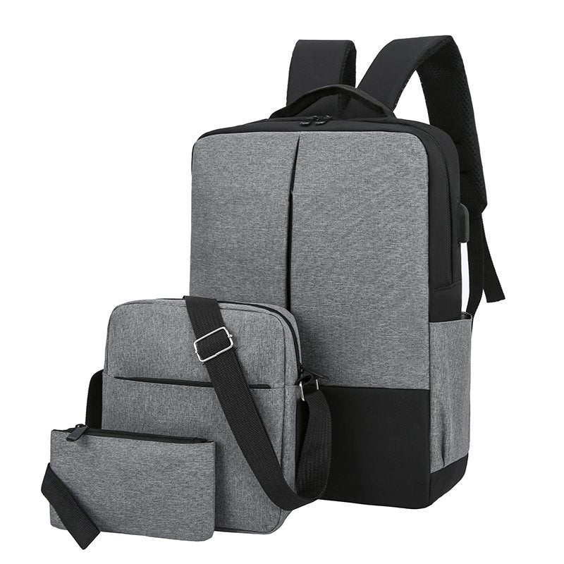 Multi-Compartment Travel Backpack with Detachable Pouch Stornfield