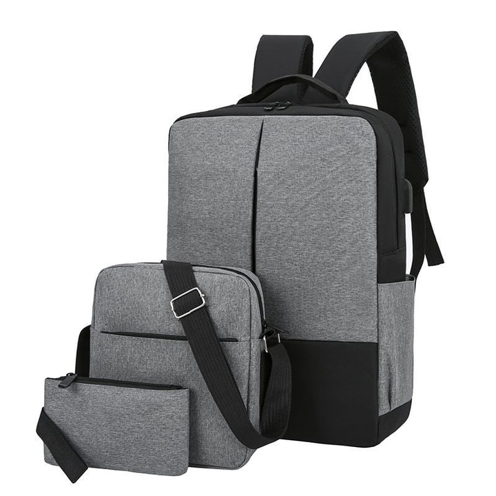 Multi-Compartment Travel Backpack with Detachable Pouch Stornfield