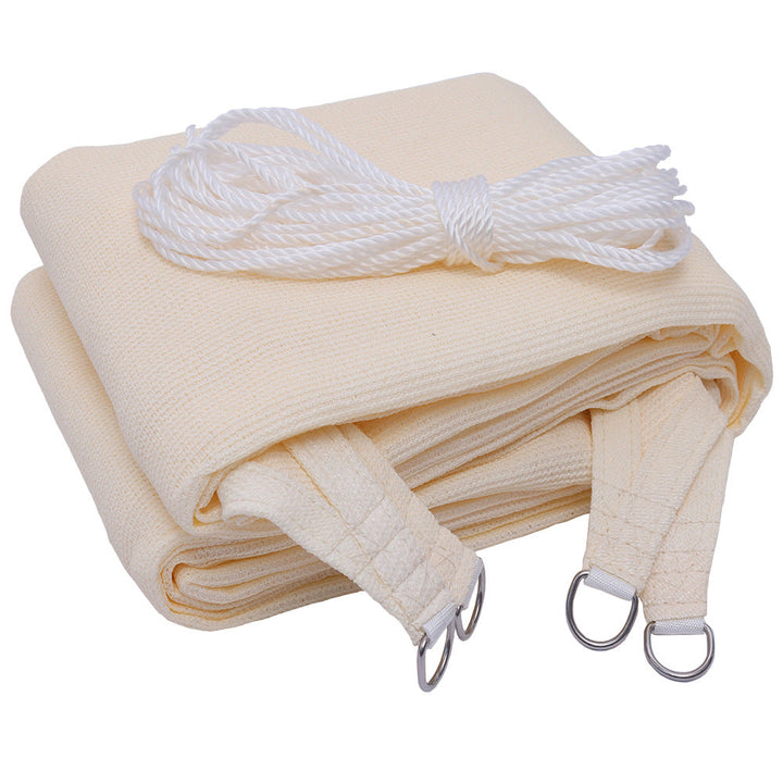 heavy-duty knitted UV protection rectangular sun shade sail with reinforced stainless steel D-ring anchors Stornfield