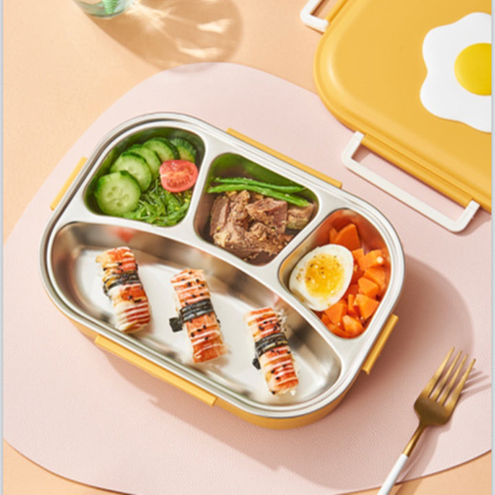 Premium Stainless Steel Multi-Compartment Lunch Box