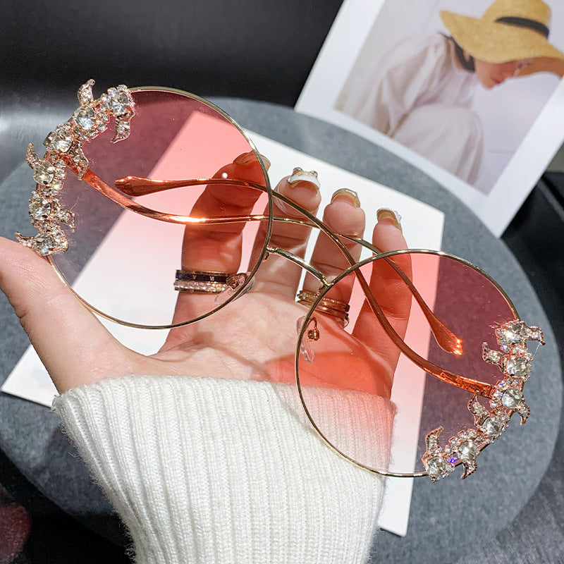 Ladies Glamorous Sunglasses with Sparkling Rhinestone Details Stornfield