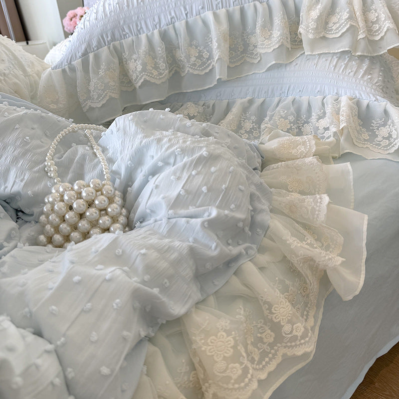 Ruffled Elegance Quilt Set