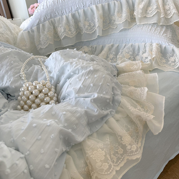 Ruffled Elegance Quilt Set