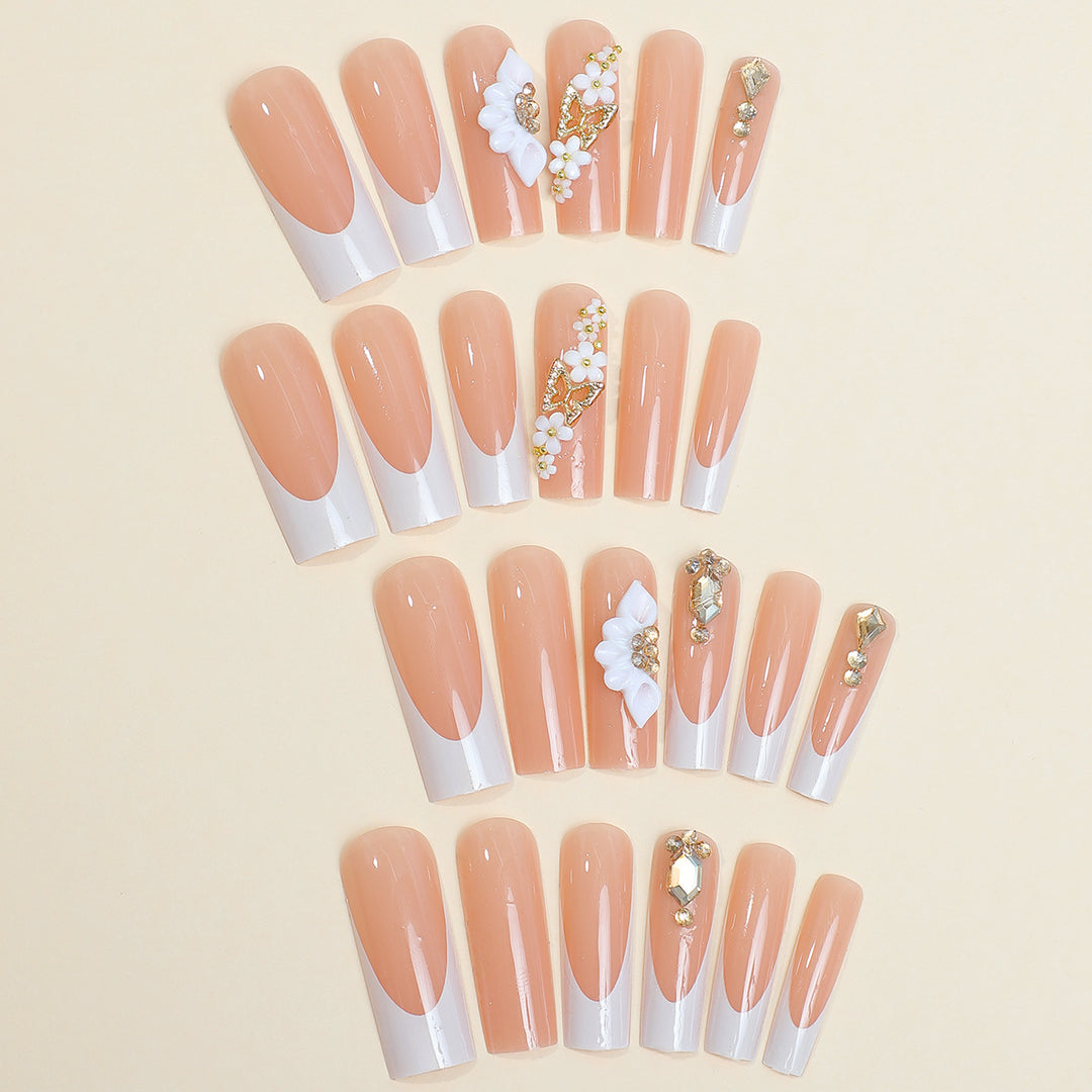 Elegant Decorative Press-On Nail Art Kit Stornfield