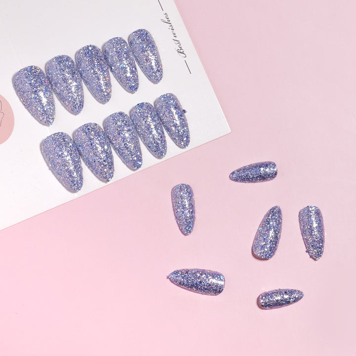 Glamorous Glittering Stiletto Nail Tips Stornfield