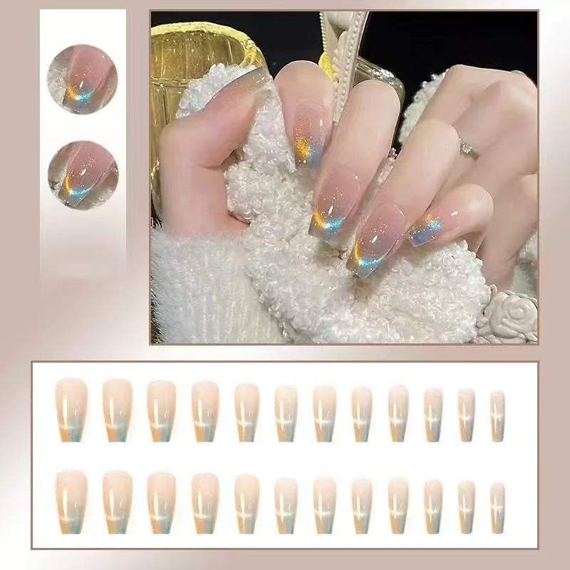 Artificial Nail Set with Modern Gradient Color Stornfield