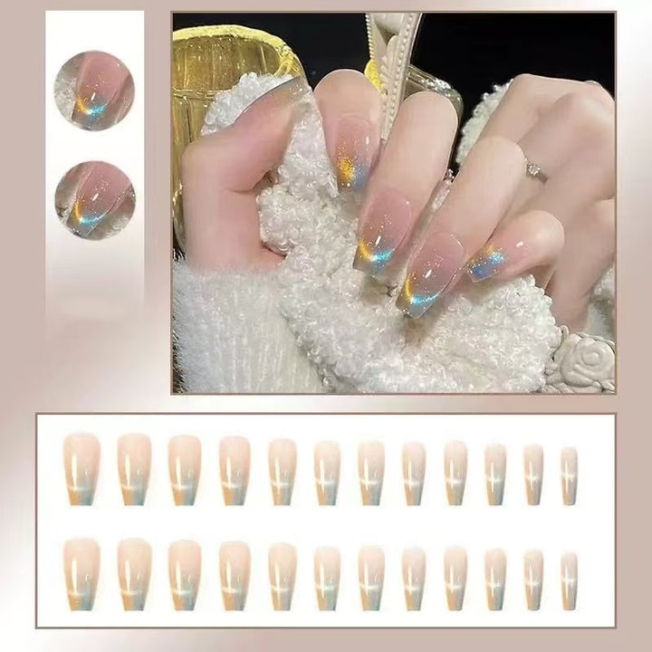 Artificial Nail Set with Modern Gradient Color Stornfield