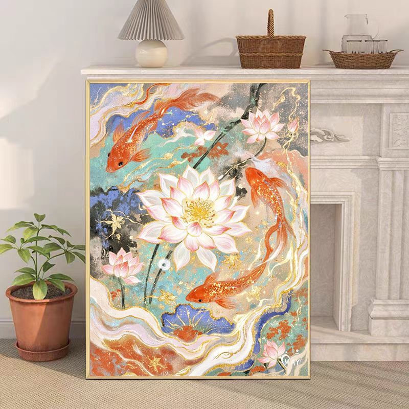 Artistic Koi Fish Canvas Wall Artwork Stornfield