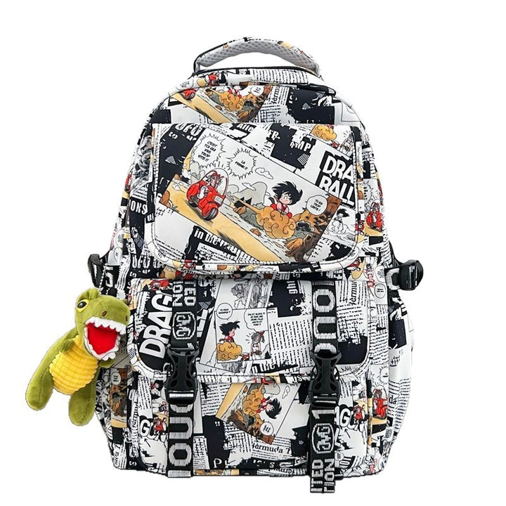 Backpack in Comic Design with Soft Plush Pendant Stornfield