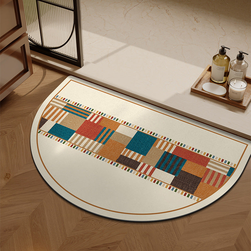 Plush Patterned Entrance Mat