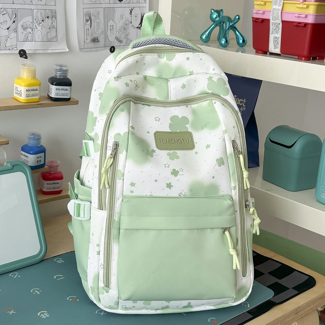 Charming Floral Print Backpack Stornfield