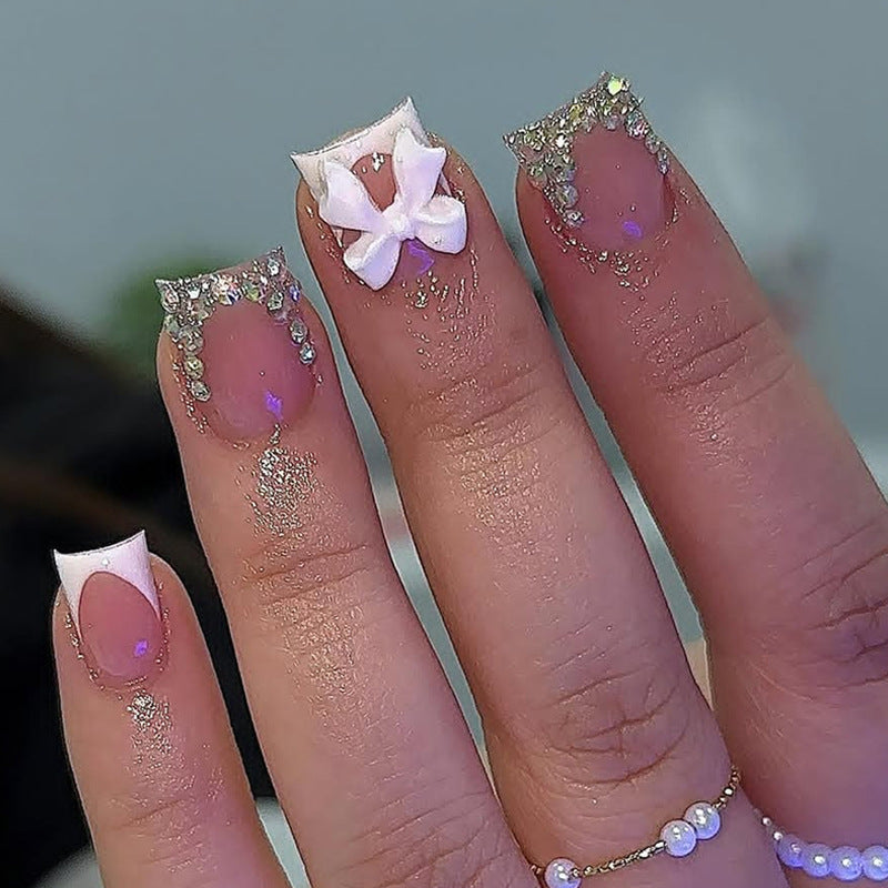 Artificial Nail Set with Glamorous Embellishments Stornfield
