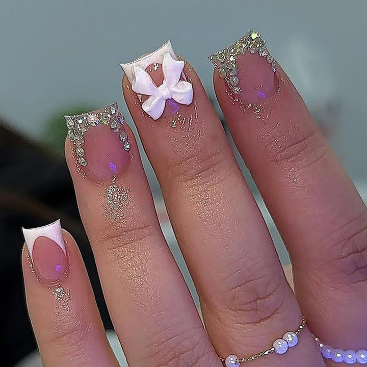Artificial Nail Set with Glamorous Embellishments Stornfield