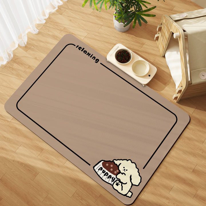 Relaxing Themed Soft Bath Mat