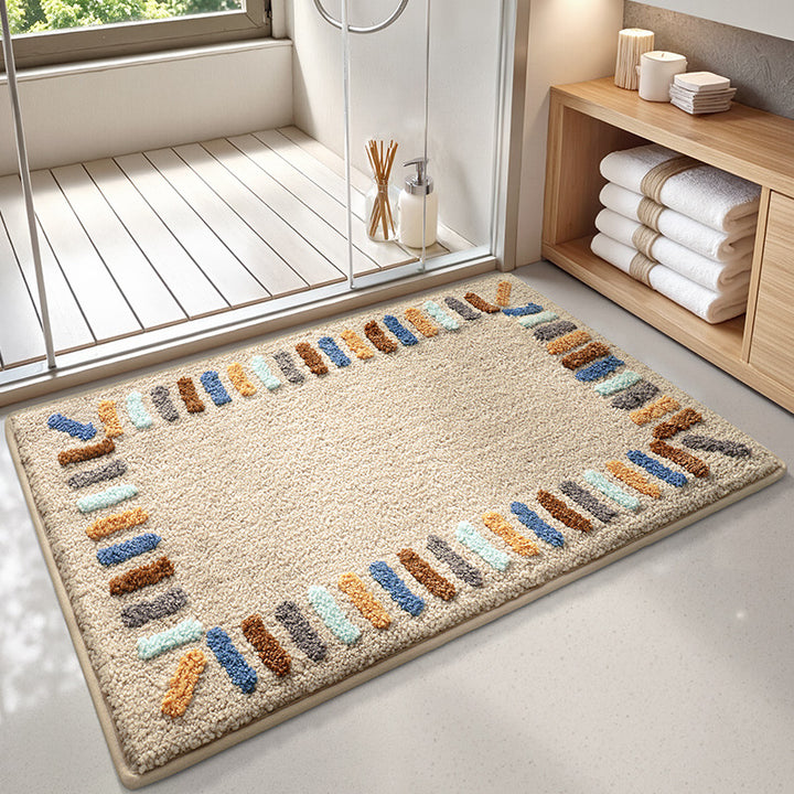 Luxurious Textured Bath Mat for Bathroom Home Decor