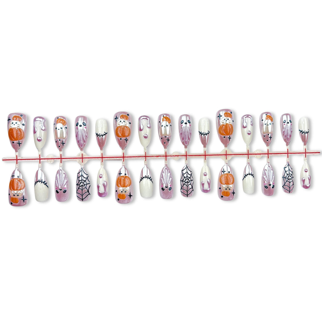 Artistic Fun-Themed Press-On Nail Set