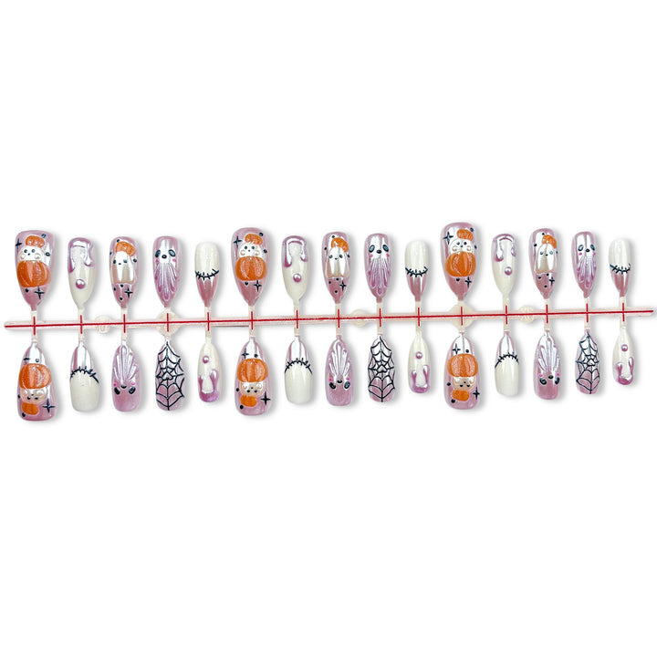 Artistic Fun-Themed Press-On Nail Set