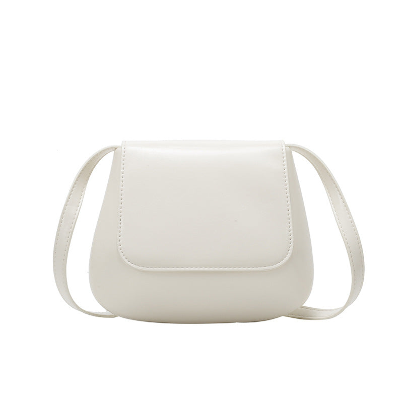 Minimalist Faux Leather Crossbody Bag