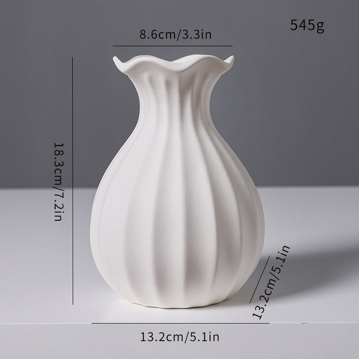 Textured Ceramic Flower Vase Stornfeild