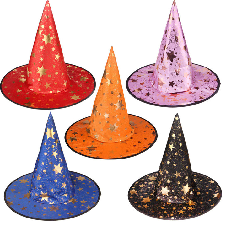 Glitter Starry Witch Hat