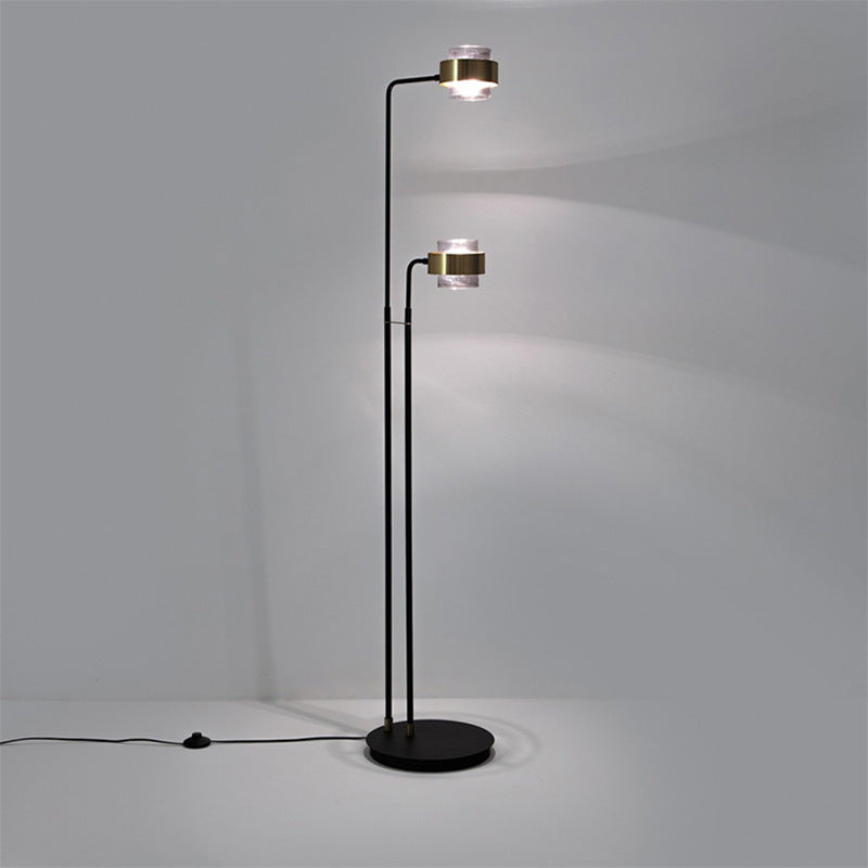 Modern Adjustable Dual-Head Floor Lamp