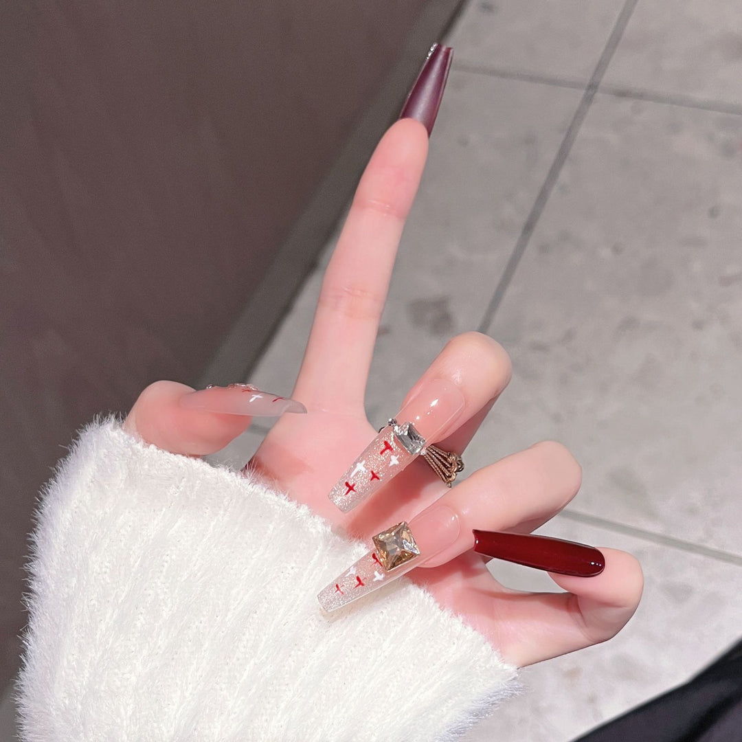 Decorative Press-On Nail Art Extensions Stornfield
