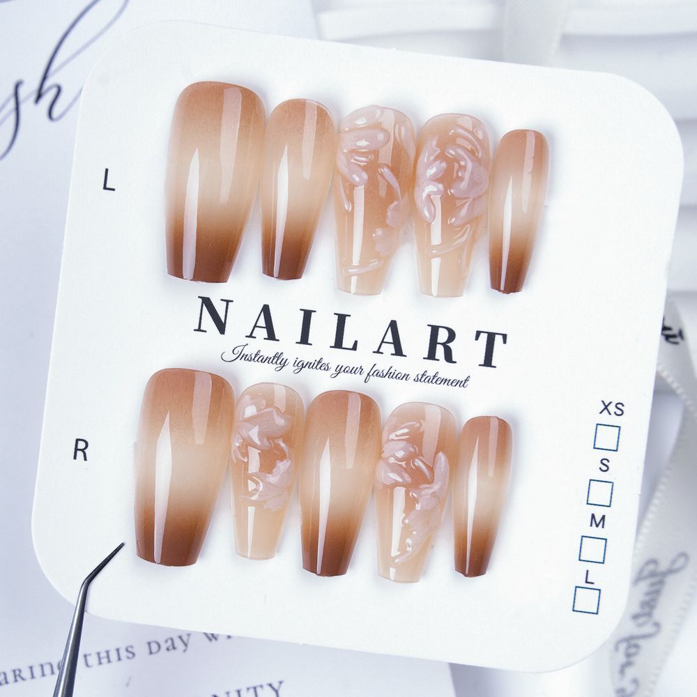 Artistic 3D Butterfly Press-On Nail Set Stornfield