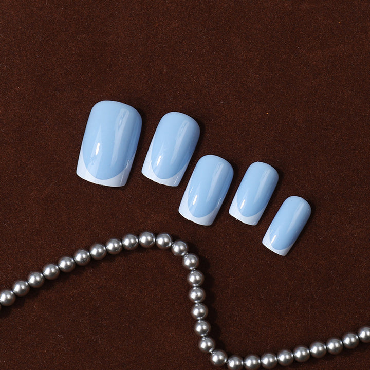 Premium French Tip Press-On Nail Set Stornfield