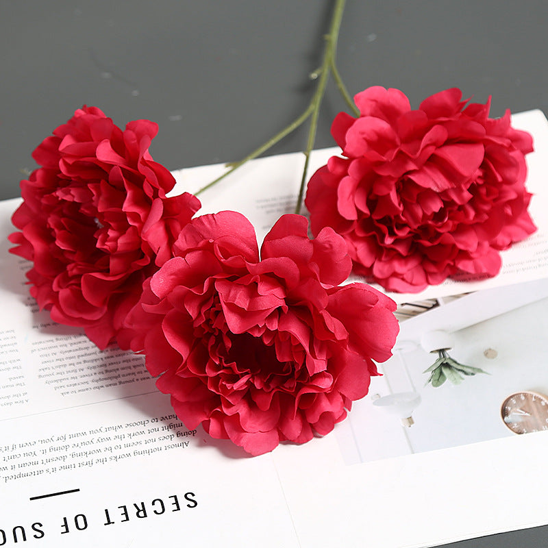 Decorative Fabric Carnation Stem for Home Display