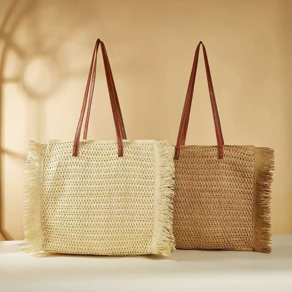Elegant Raffia Shopping Bag Stornfield