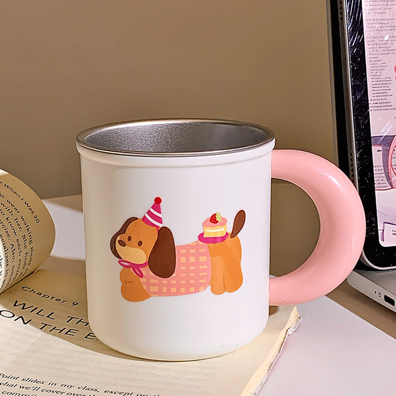 Ceramic mug with playful dog motif Stornfield