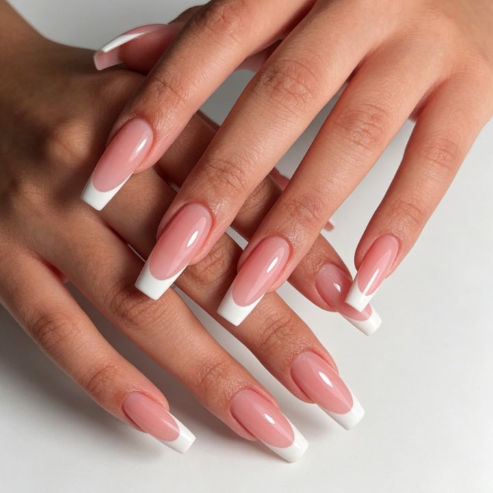 Elegant French Tip Nail Extensions