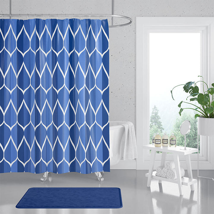 Women's Contemporary Diamond Pattern Shower Curtain Stornfield