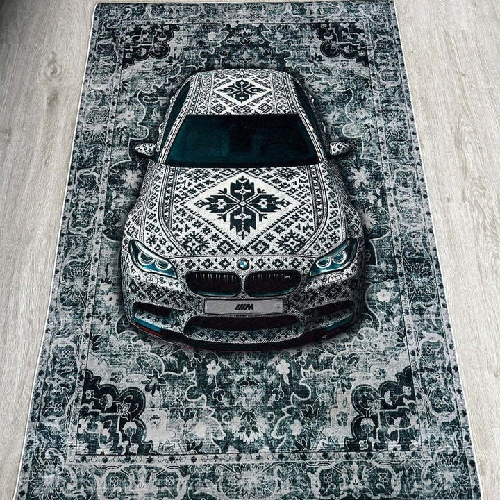 3D Car Illusion Area Rug
