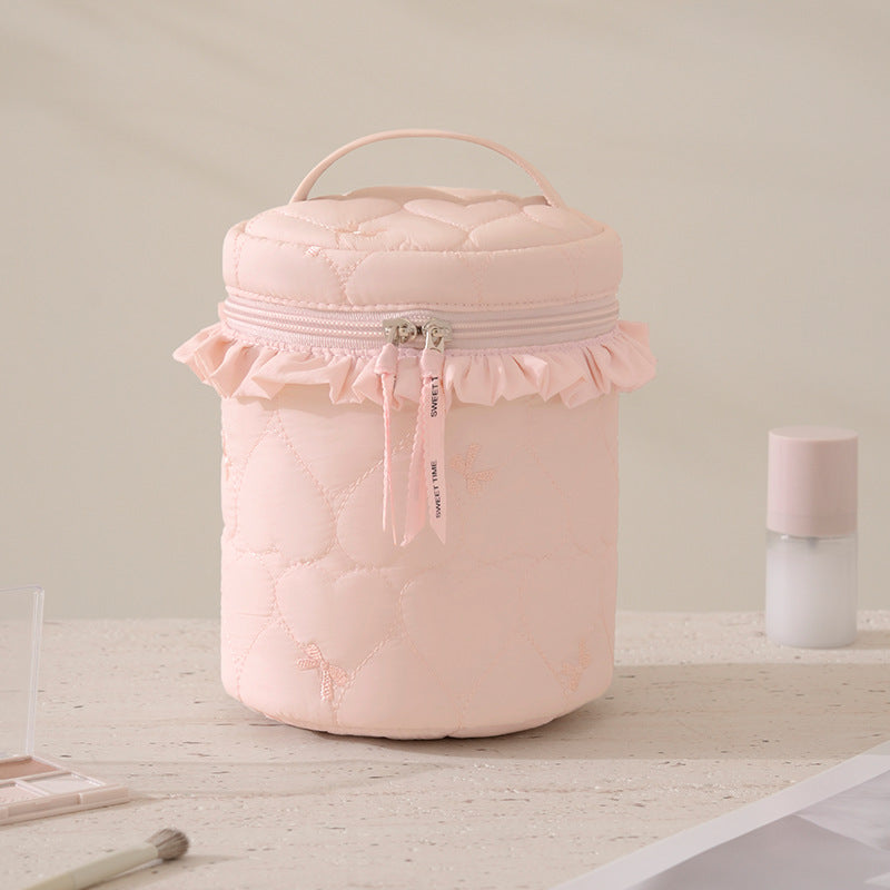 Quilted Makeup Storage Canister Stornfield