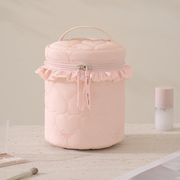 Quilted Makeup Storage Canister Stornfield