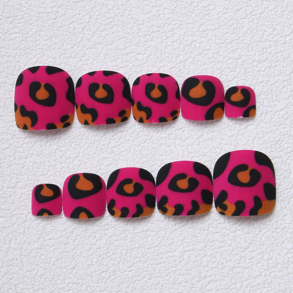 Playful Leopard Print Press-On Toenails Stornfield