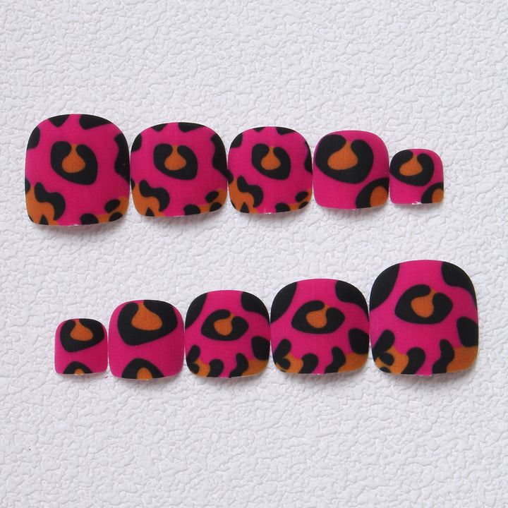 Playful Leopard Print Press-On Toenails Stornfield