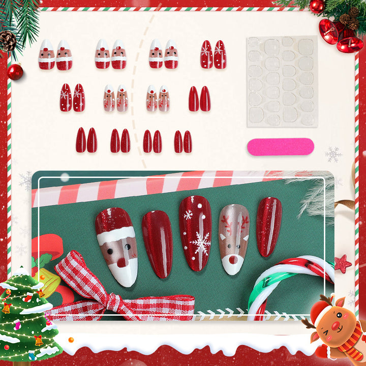 Holiday-Themed Press-On Nail Art Set
