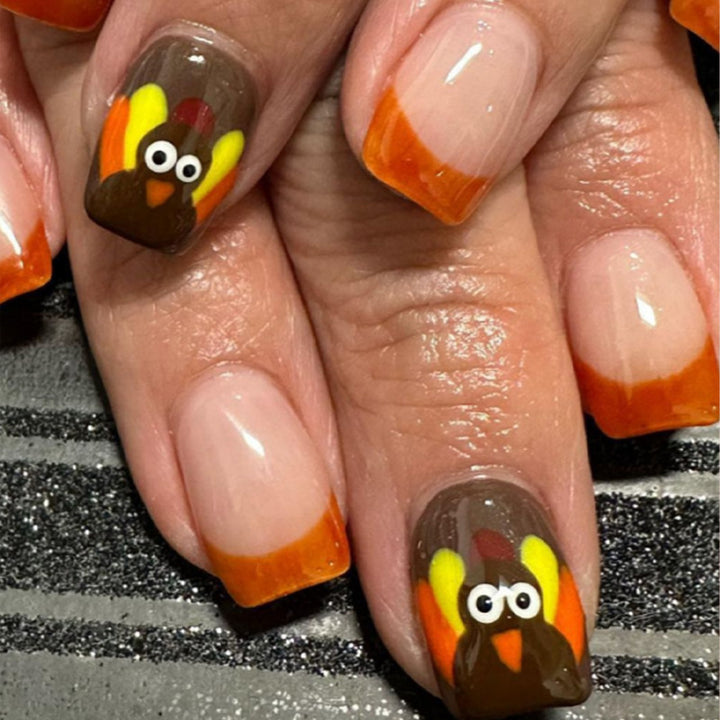 Artificial Nail Set with Festive Designs Stornfield